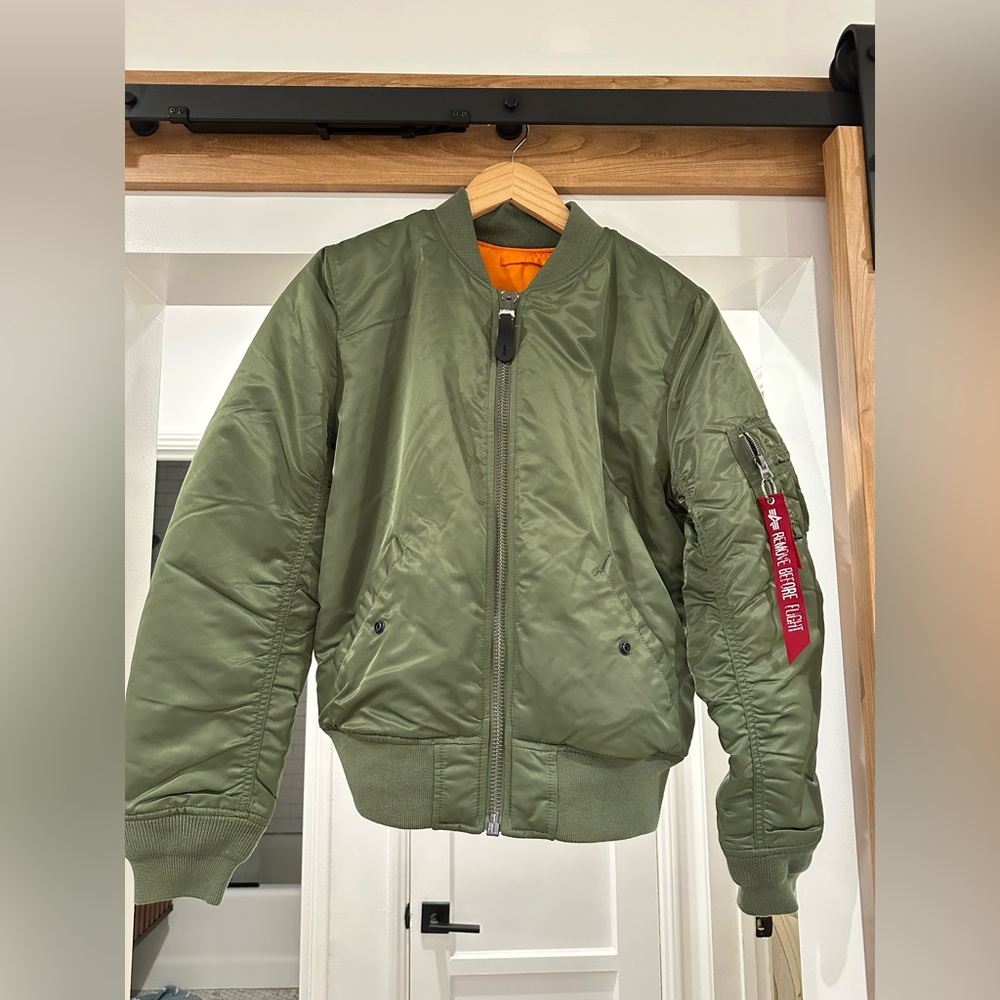 Urban Outfitters Flight Green Bomber Jacket
